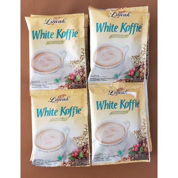 

Luwak White Coffe Original 20 gram isi 10renceng