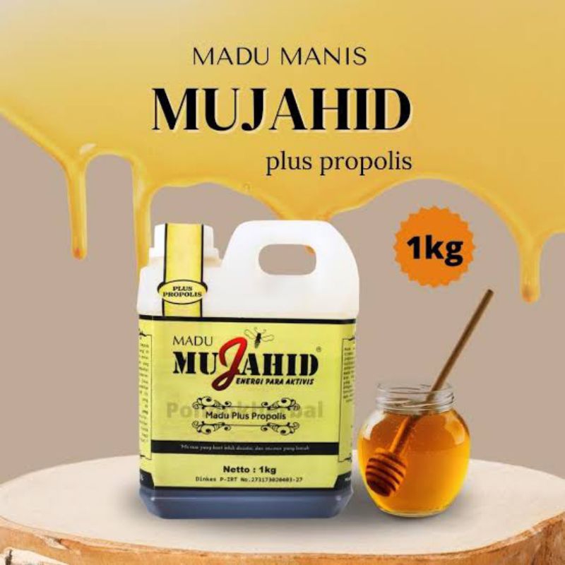 

Madu Mujahid Plus Propolis 1 kg | kemasan COKELAT | ORIGINAL