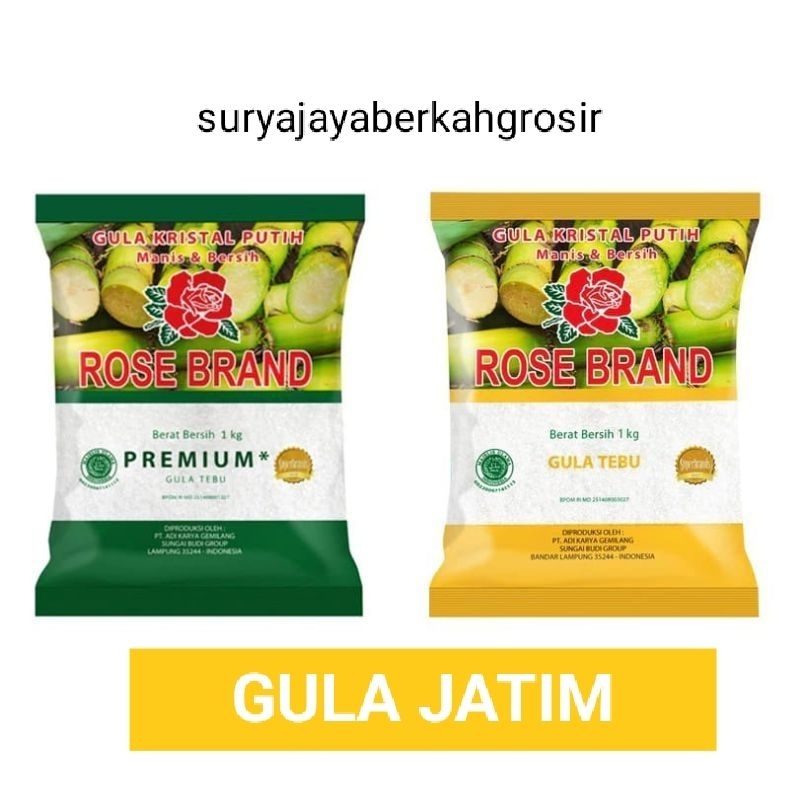 

ROSE BRAND Gula Kristal Putih 1 kg (Random)