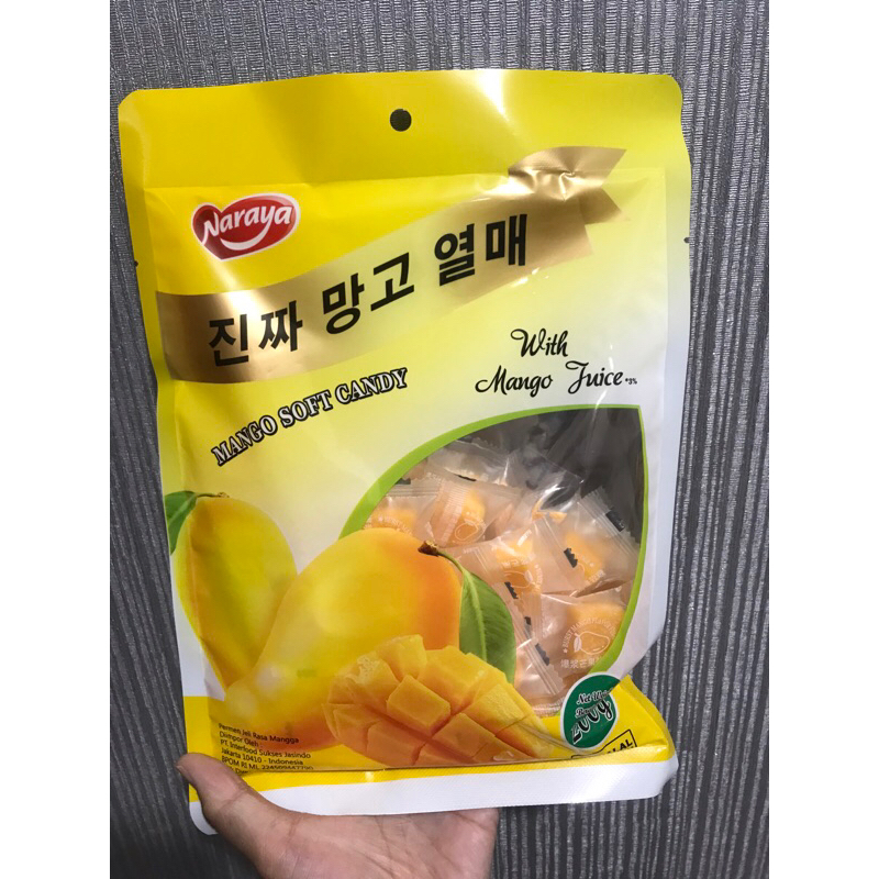 

naraya Mango soft candy berat 200gr HALAL