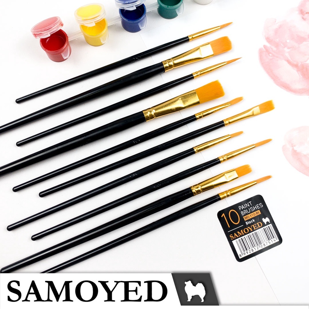 

Kuas Lukis Artist Brush Set Samoyed Kuas Cat Air / Cat Akrilik / Cat Minyak Round Flat Filbert Painting