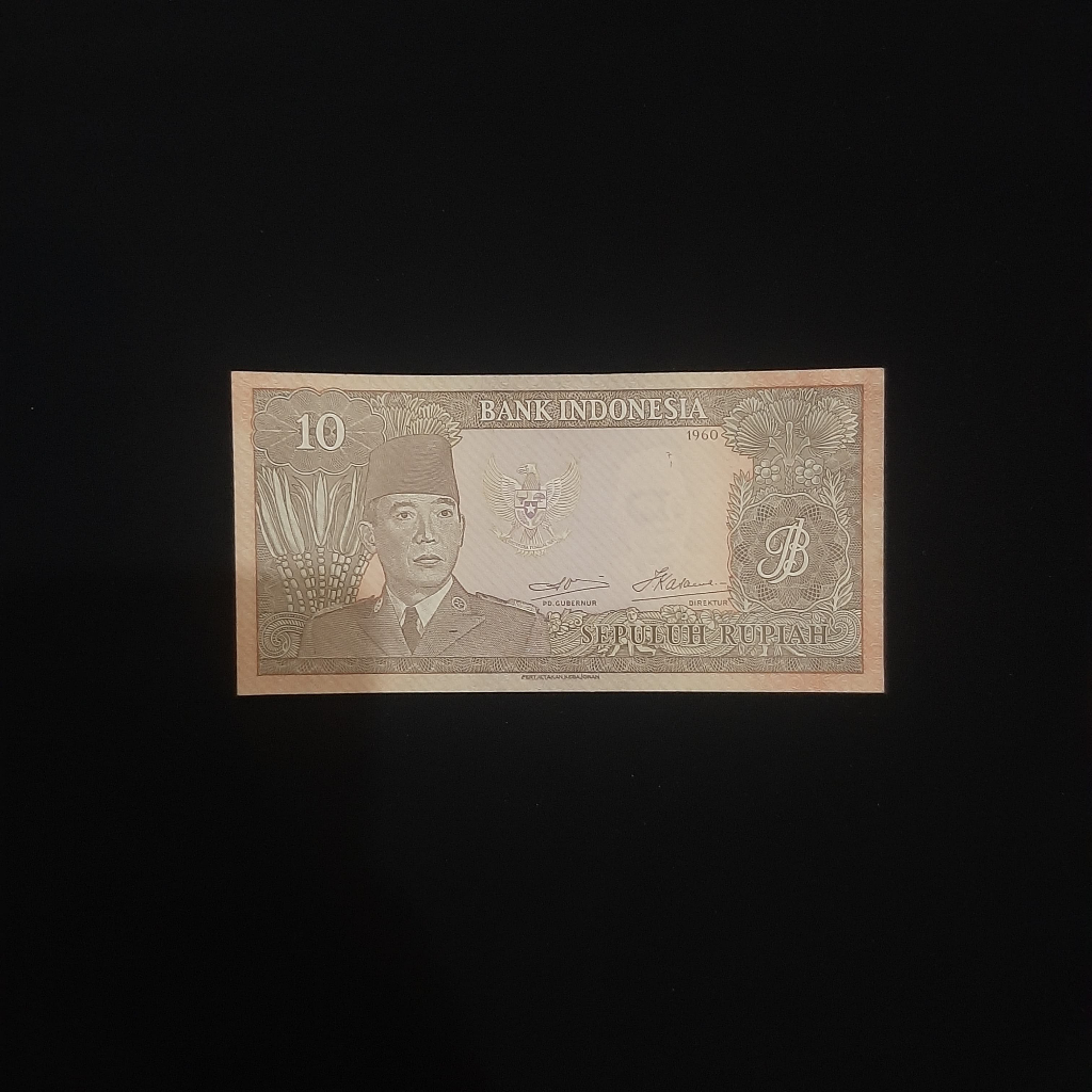 Uang Kuno 10 Rupiah Sukarno Tahun 1960