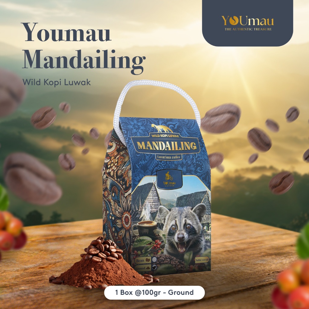 

YOUmau kopi Luwak Mandailing Tali (GROUND)