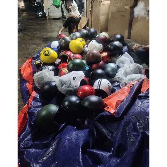 PALING DICARI HELM BOGO REJECT POLOS DAN MOTIF TANPA PET KACA