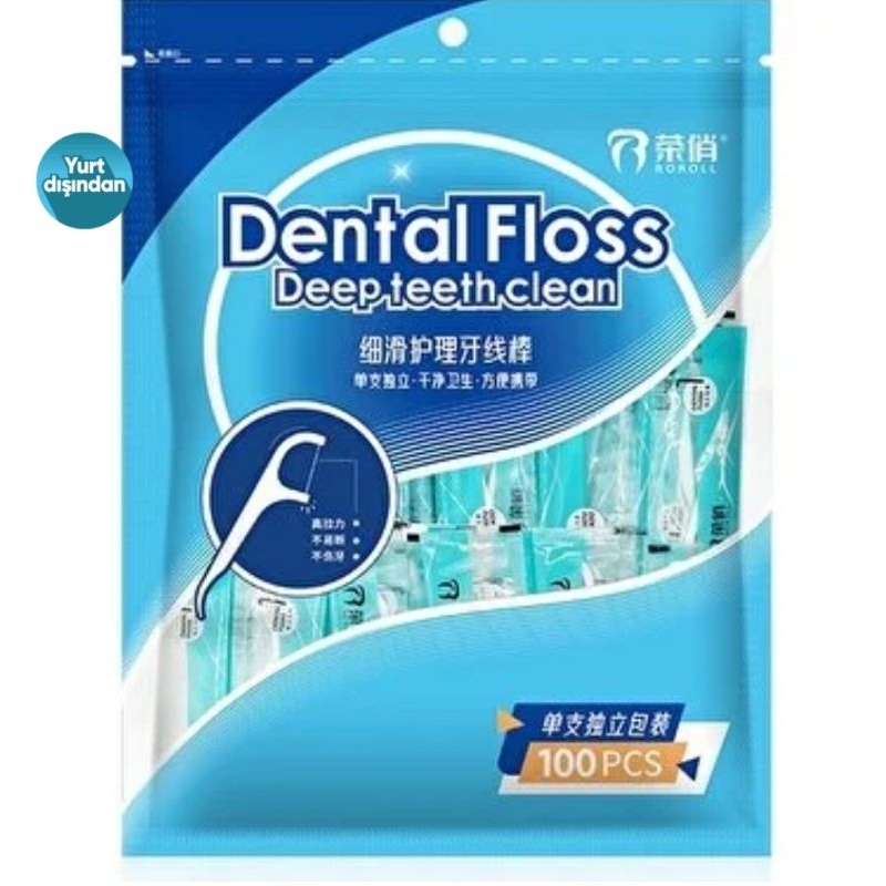 dental floss individual packaging tusuk benang gigi 100 pcs
