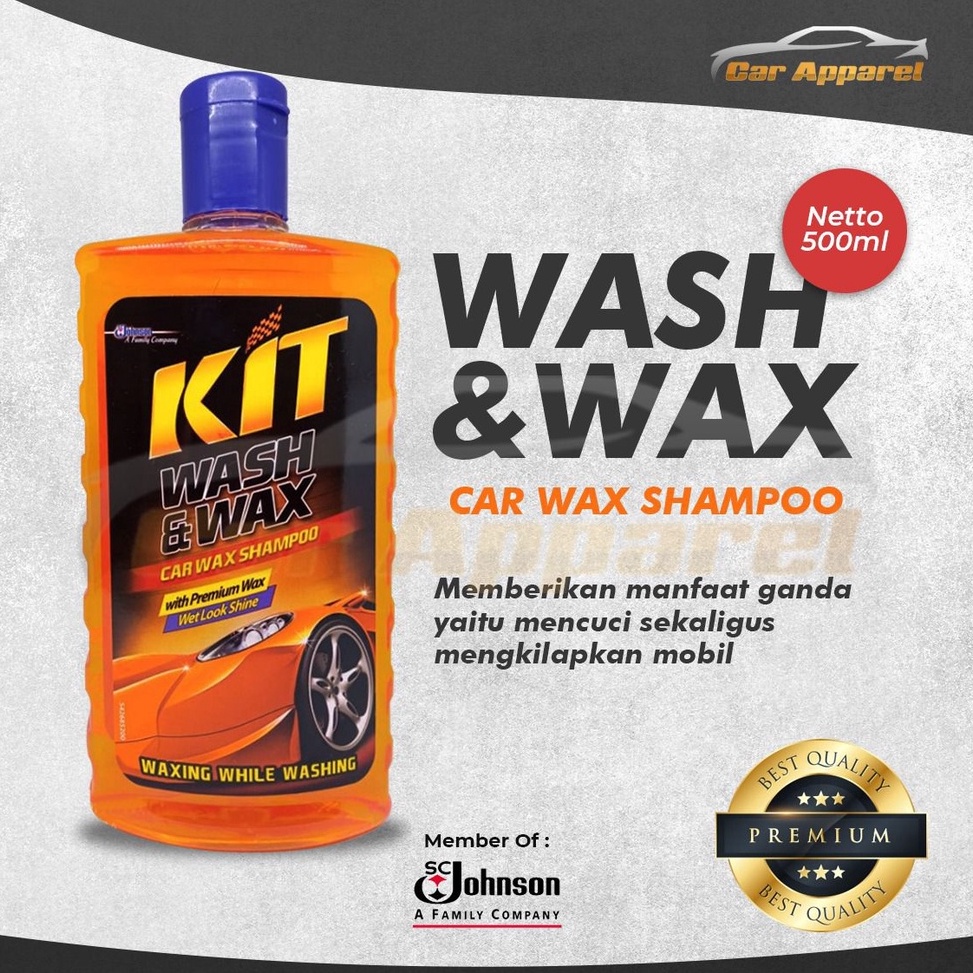 STOK TERBATAS KIT Wash and Wax Shampo Wax Kilap Kit 5ML