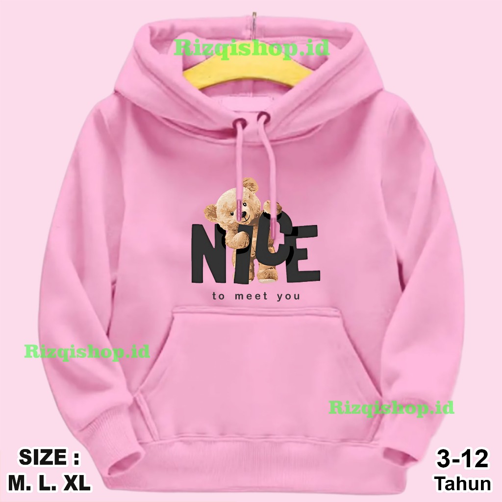 Hoodie Anak Perempuan usia 3 4 5 6 7 8 9 10 11 12 Tahun NICE | hoodie anak perempuan | hoodie anak l