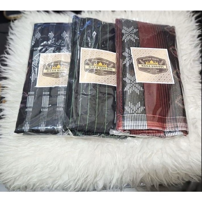 Sarung Tenun Naga Unggul Jumbo Sarung Dewasa / Sarung Naga Unggu Perlengkapan Sholat