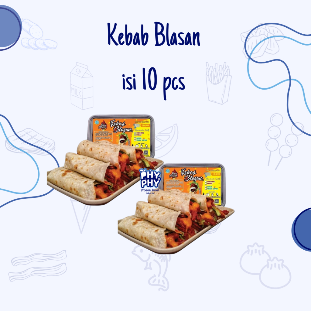 

Kebab Blasan isi 10 | Kebab Daging