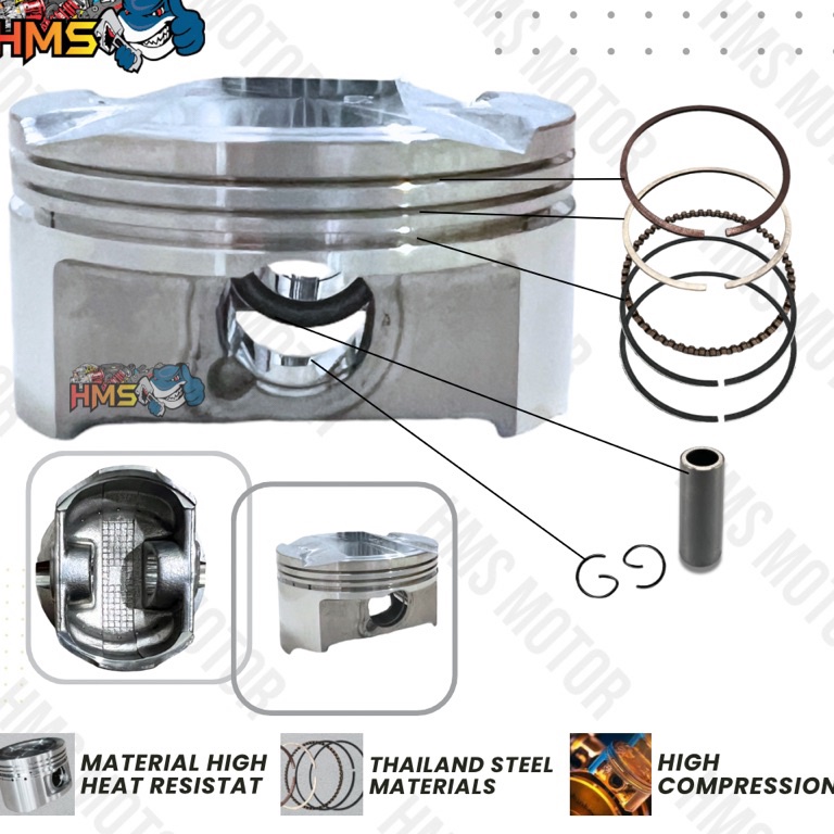 LANGSUNG ORDER SEHER CBR PISTON RING SET CBR 15 PIN 15 UKURAN STANDAR  5 1 15 2 25 3 35 4 THAILAND H
