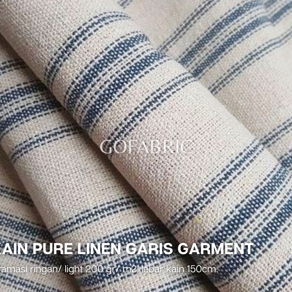 Restock Kain Linen Motif Garis  Linen Stripes Series