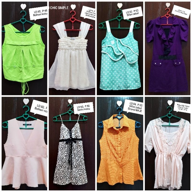 Tanktop | Dress | Blouse | Baju Tidur | Atasan Preloved Cantik