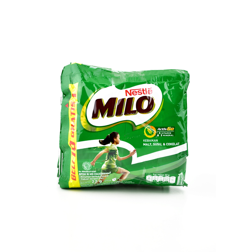 

Susu Bubuk Cokelat MILO Active-Go Sachet isi 10@ 22gr