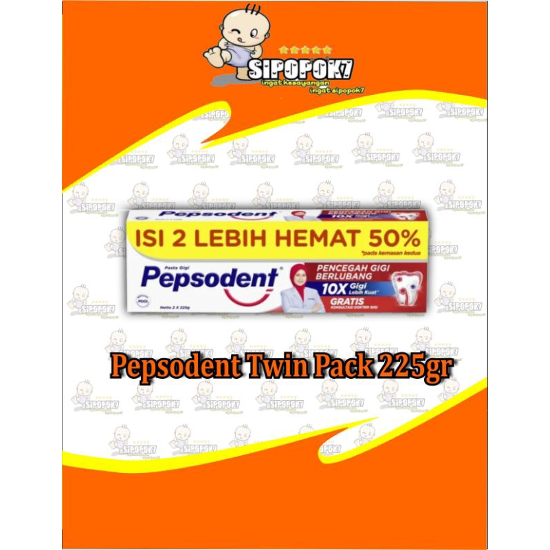 pepsodent 225gr pasta gigi pencegah gigi berlubang 225gr