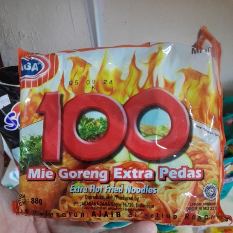 

mie goreng gaga extra pedas 88gr