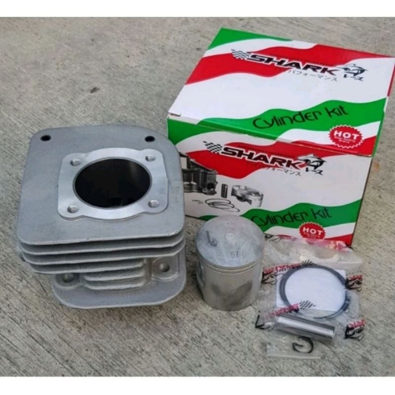 blok kit cylinder blok kit Yamaha fizr fi fiz ukuran 56mm/57mm merk shark
