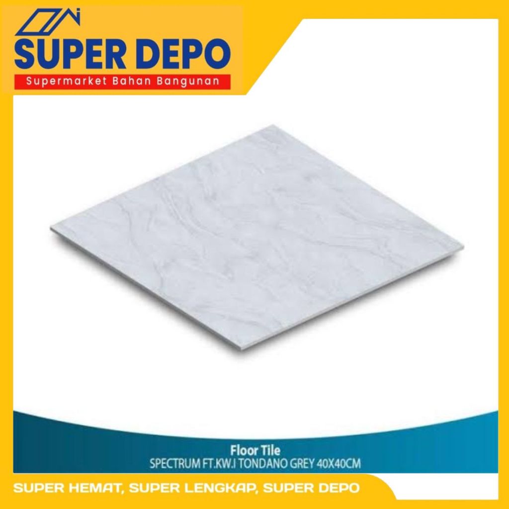 KERAMIK LANTAI MULIA SPECTRUM 40X40 CM - TONDANO GREY