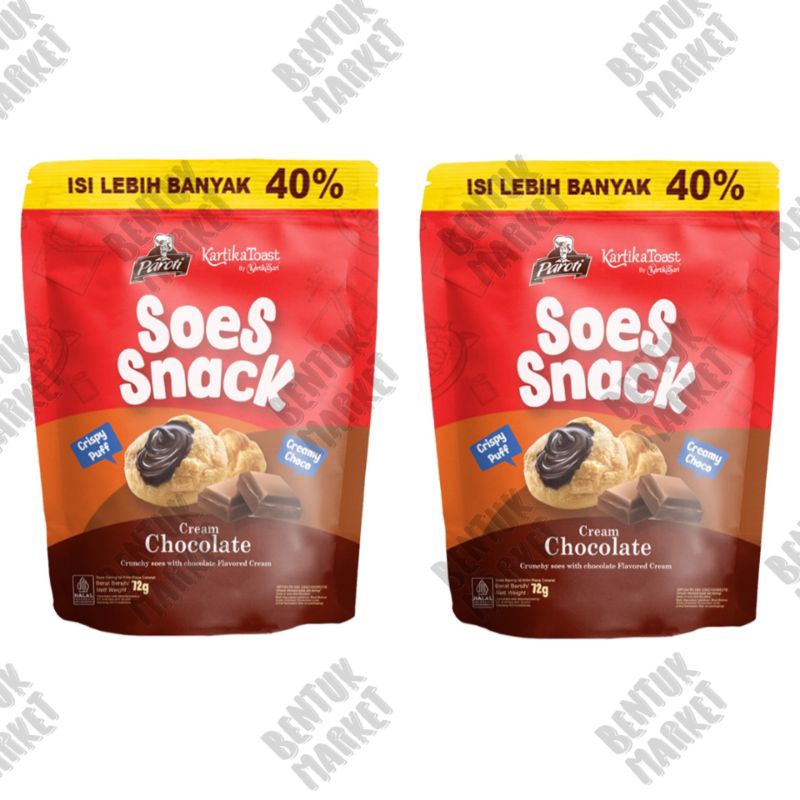 

Paroti Roti Soes Snack Chocolate 51gr / Roti Soes