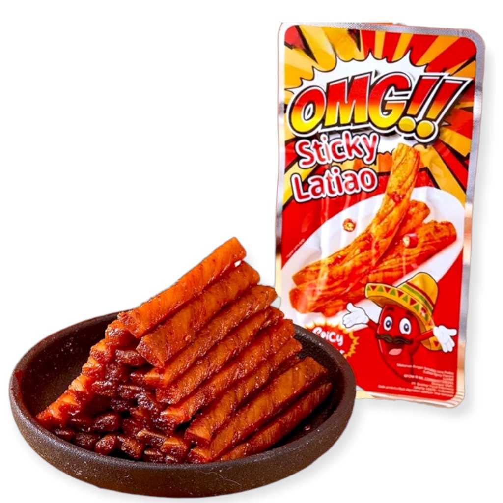 

1 BUNGKUS HOT SPICY LATIAO / LATIAO SKIN 26 GRAM / LATIAO STICKY / JAJAN VIRAL LATIAO SPICY FLAVOR / CRAB STICK BARBECUE FLAVOR