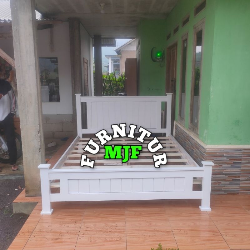 Tempat tidur kayu minimalis/Dipan kasur/Ranjang kayu minimalis/Dipan minimalis/Dipan No 2