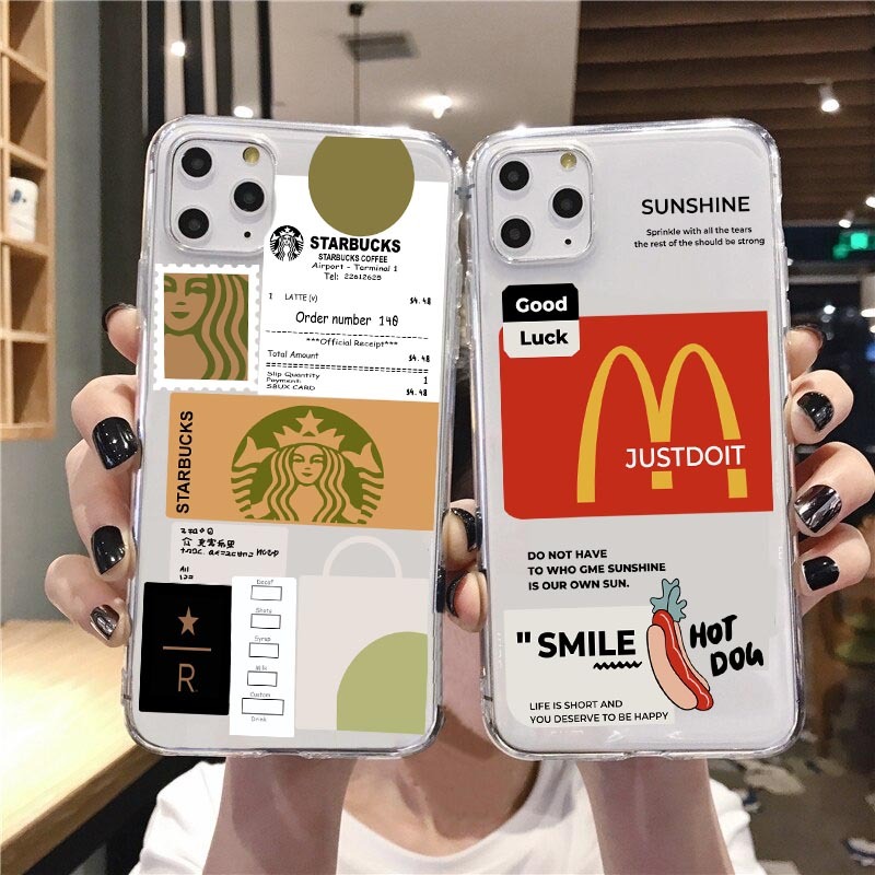 Case STARBUCKS MCD  SAMSUNG J5 J510 J7 J710 2015 2016 2017 Pro Prime Core J4 J6 J8 Plus 2018 -
