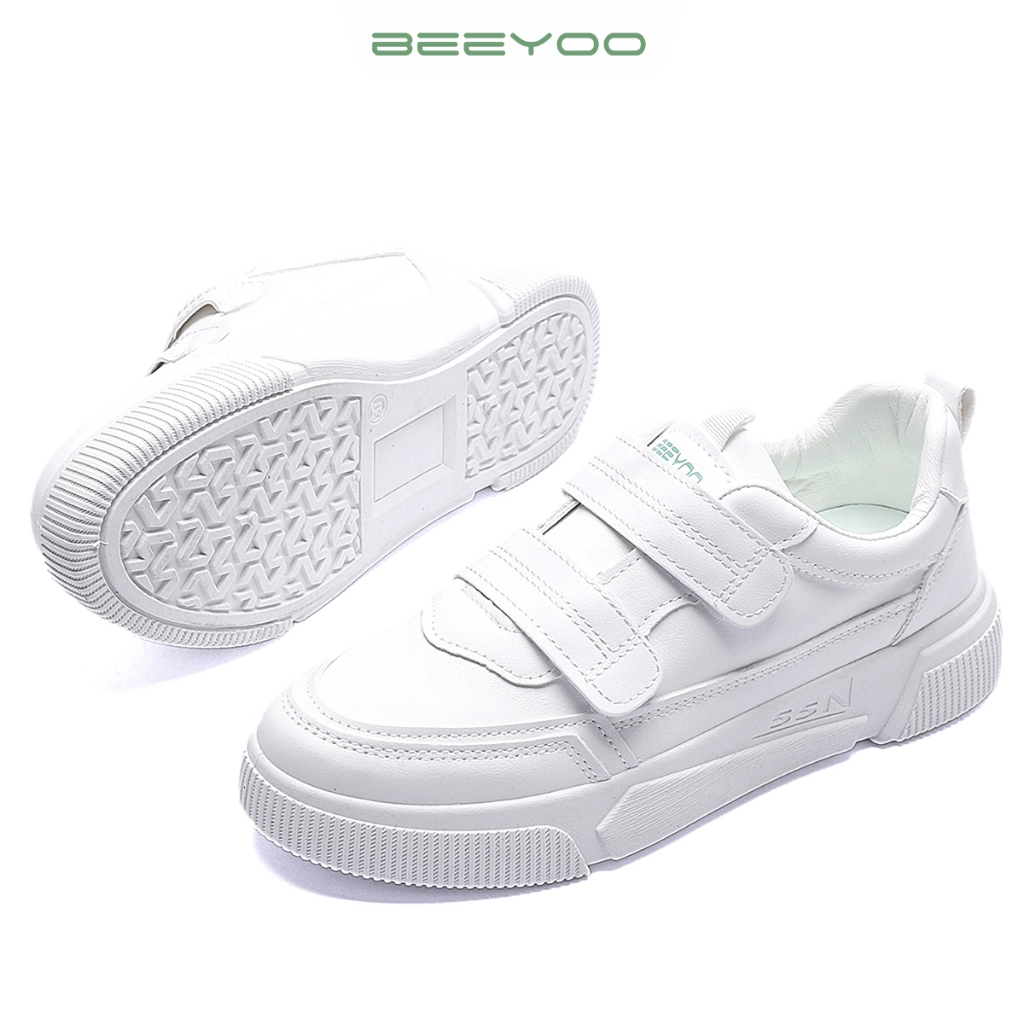 NEW BEEYOO SEPATU WANITA TANPA TALI SNEAKERS WANITA FASHION SPORT SHOES KETS PUTIH POLOS WK101