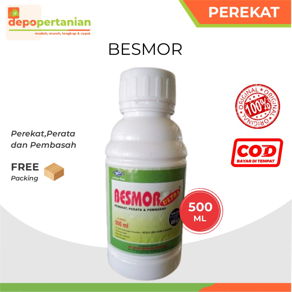 Depo Pertanian - Besmor Ultra 600 SL 500 ml Perekat Perata & Pembasah Pestisida