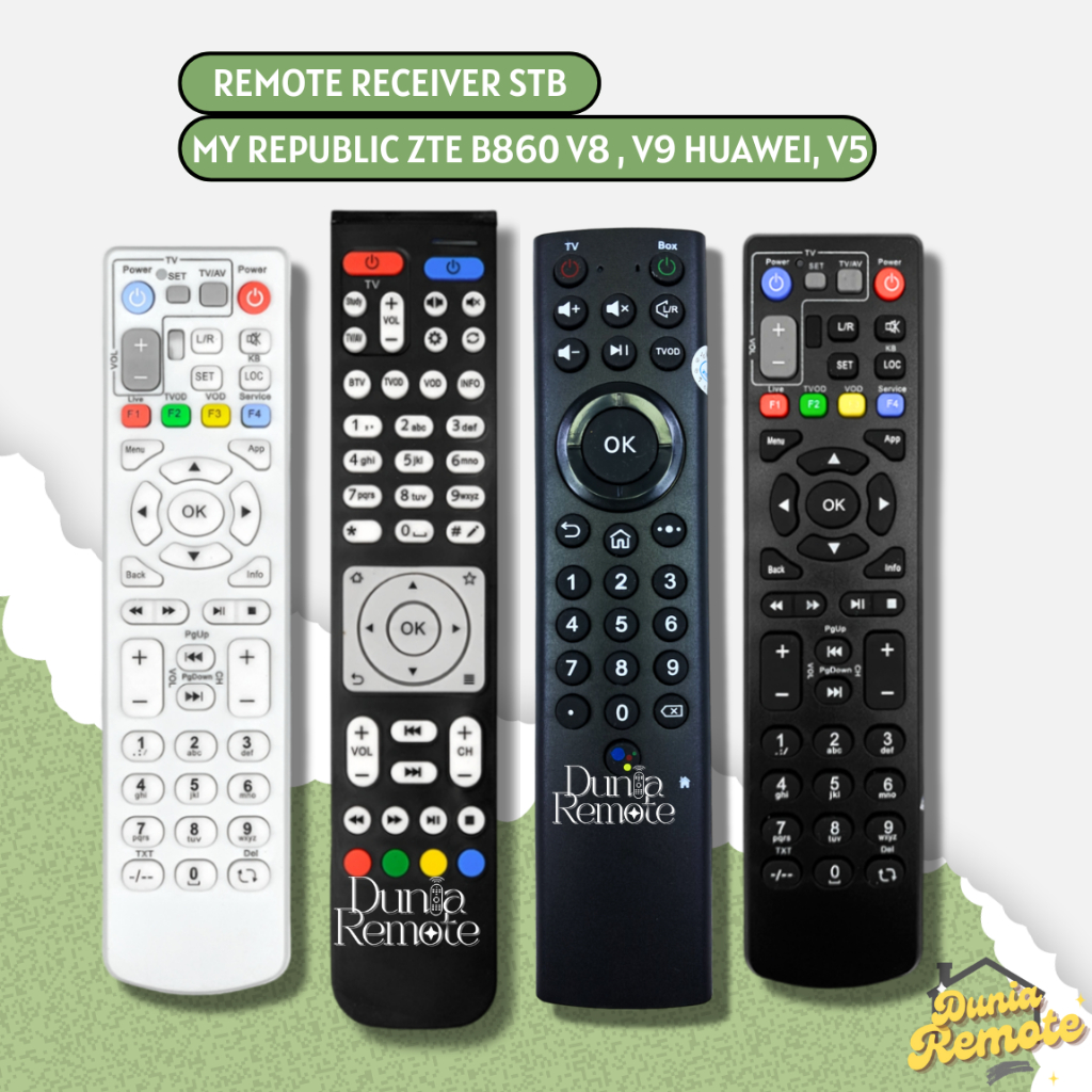 Remot Remote Receiver STB USEE TV MY REPUBLIC ZTE B860 V8 , V9 HUAWEI