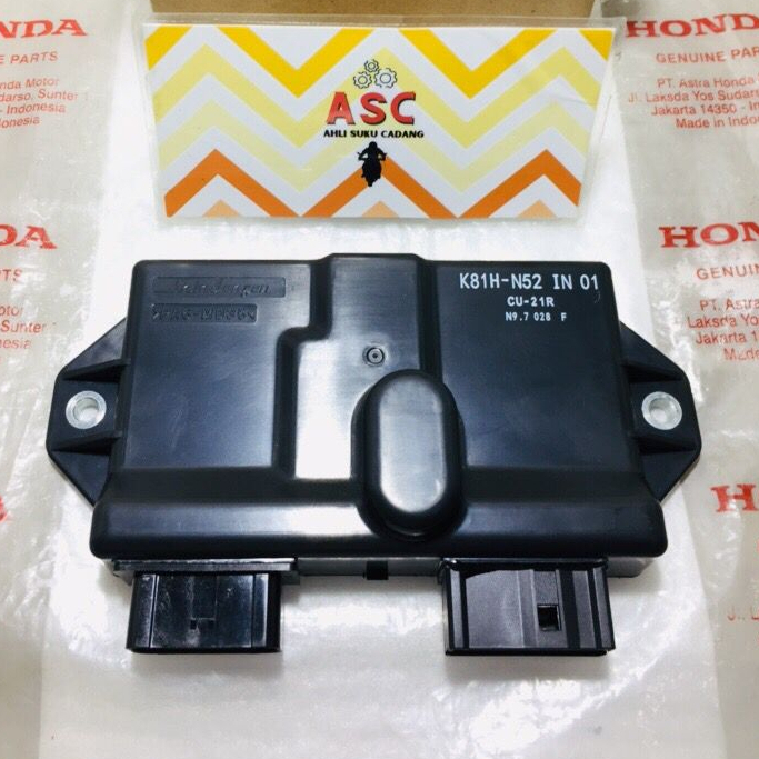 AS ECU ECM CDI BEAT FI ESP KODE K81H-N52 IN 01 & N12 IN 01 TAHUN 2016 - 2019 BARU ORIGINAL