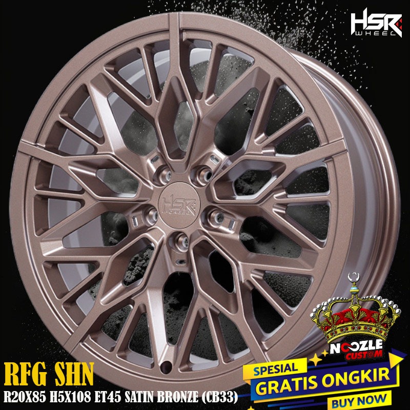 Velg Mobil R20 Spack Forged RFG Lubang 5 PCD 108 Pelek Racing Ring 20