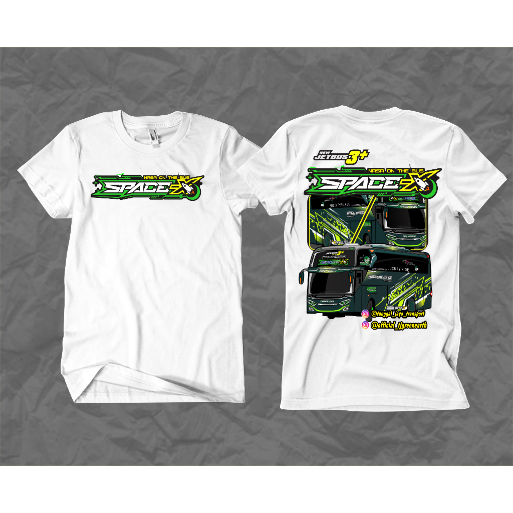 KAOS BUS TUNGGAL JAYA (SPACE-X) DEWASA DAN ANAK