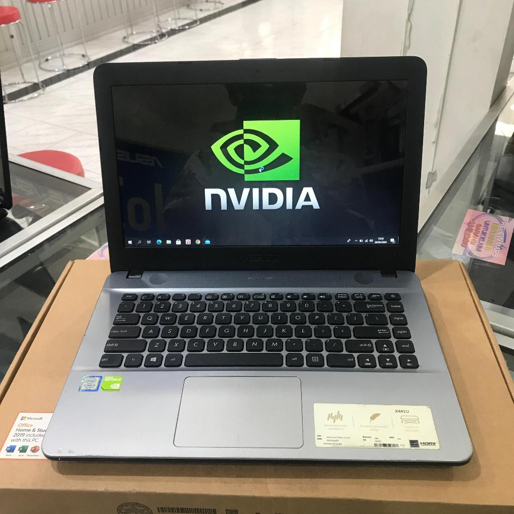 LAPTOP SECOND ASUS X441UV CORE I3 GEN 6th RAM 4GB HDD 1TB GEFORCE 920MX LAYAR 14"INCH