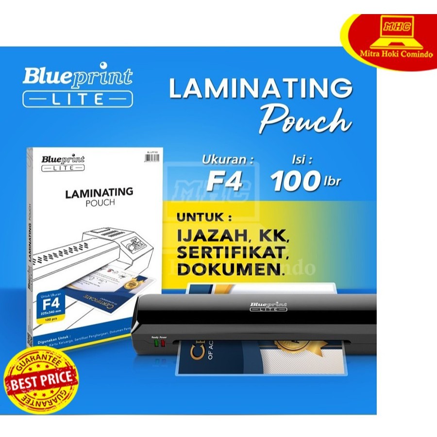 

PLASTIK LAMINATING FILM BLUEPRINT LITE UKURAN F4