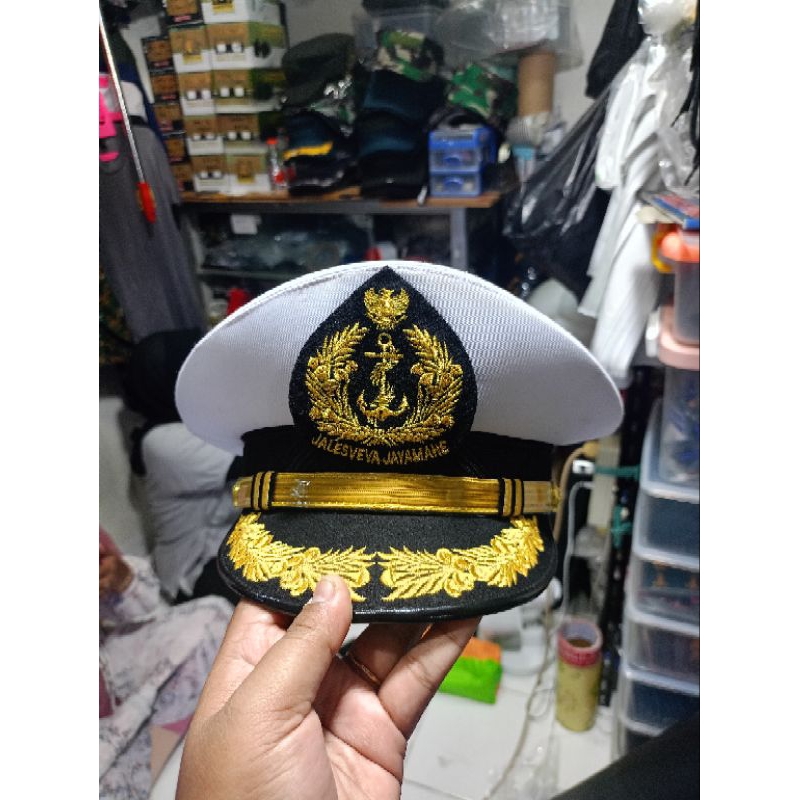 topi upacara pamen TNI AL