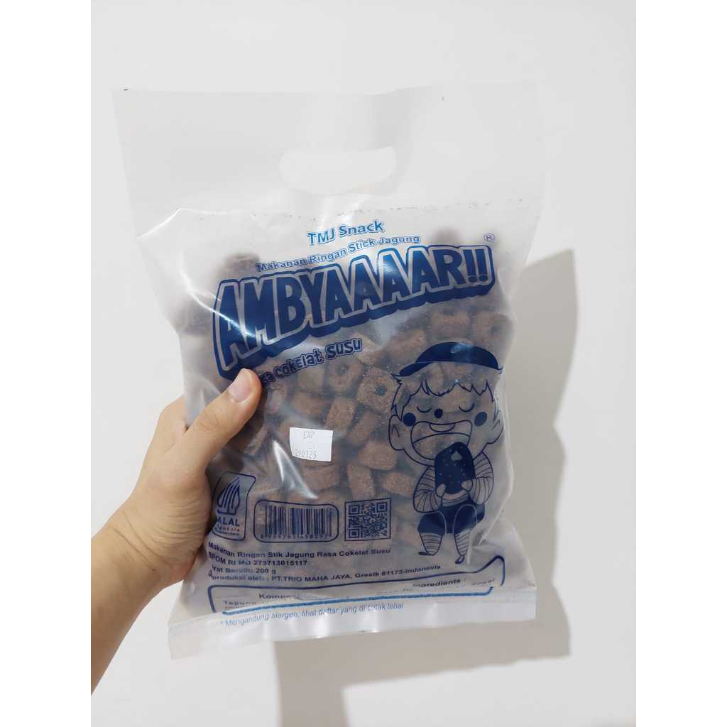 

Snack rasa cokelat susu ambyar 200 gram