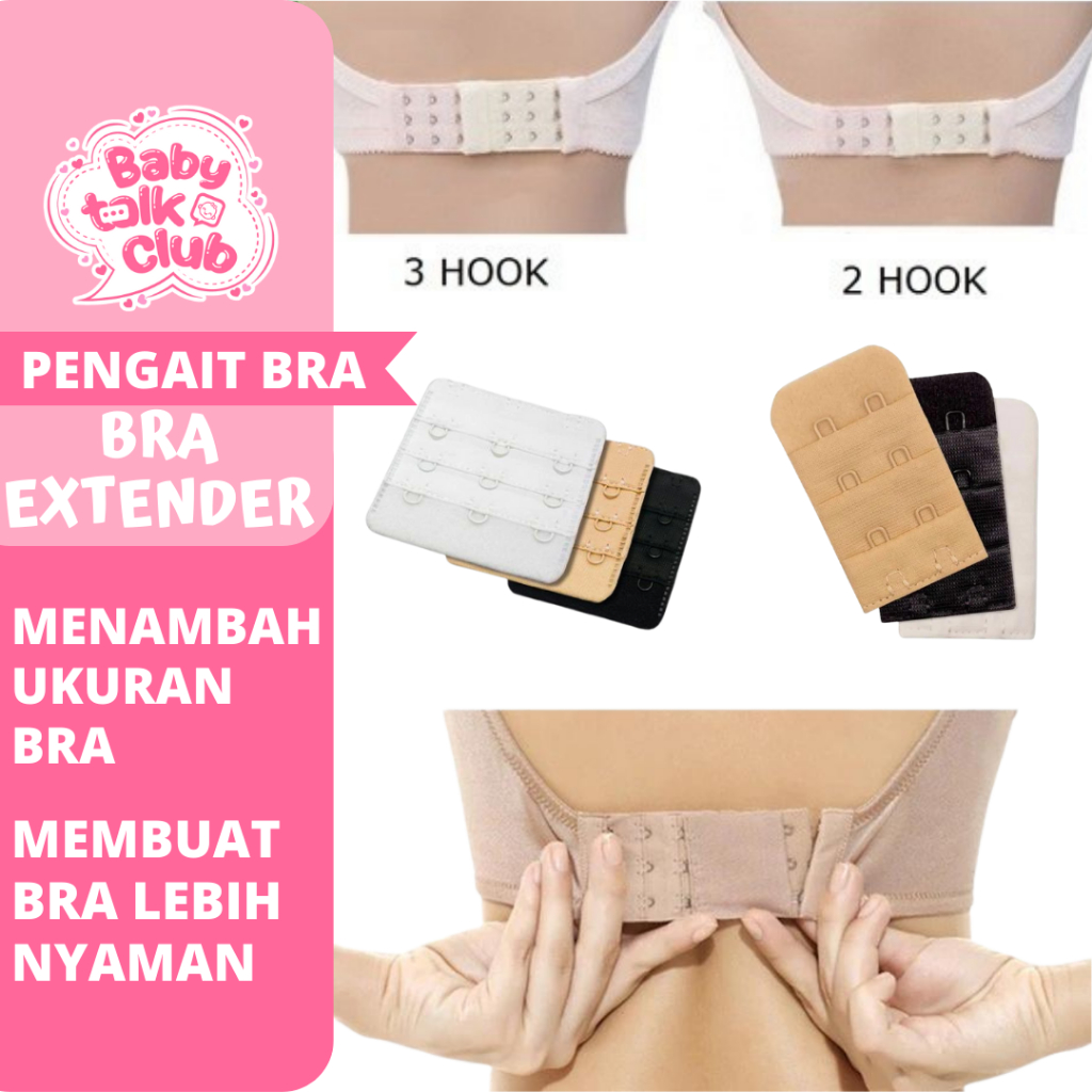 Pengait BH 3 Baris 3 Kait 2 Baris 2 Kait BH Kaitan Bra Pengait BH Extender Sambungan