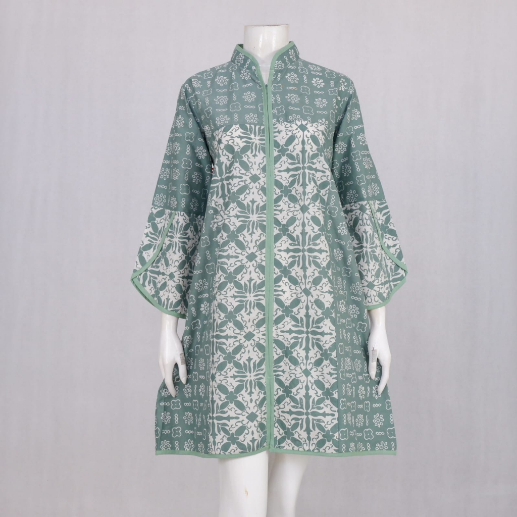 Elzaeda Tunik Batik Jumbo LD 110, 120, 130, 140, 150cm Busui Resleting Depan