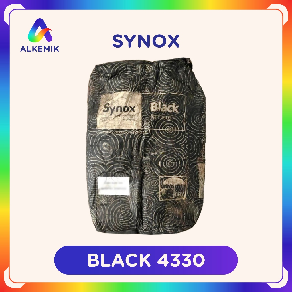 Synox Black 4330 / 2330 / 6330 - Hitam - 25kg - Iron Oxide / Pigment / Verf / Oker