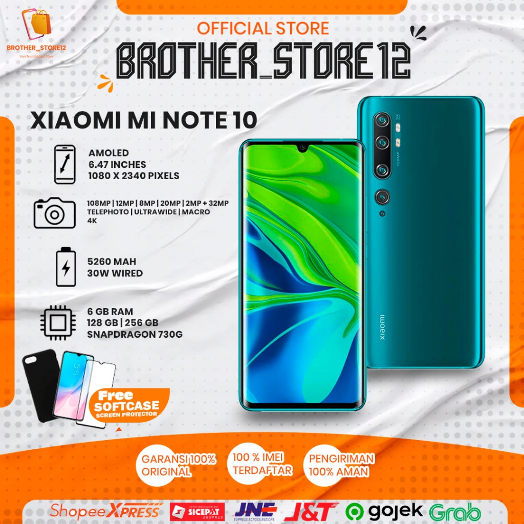Xiaomi mi note 10 second original resmi