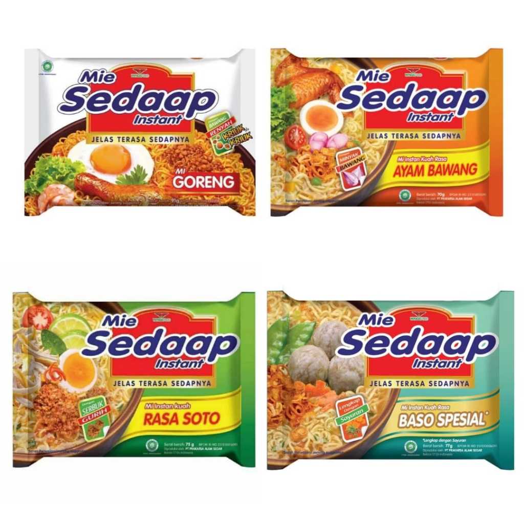 

(ISI 5) Mie Sedaap Instan / Mie Sedaap Soto / Mie Sedaap Rasaa Ayam Bawang