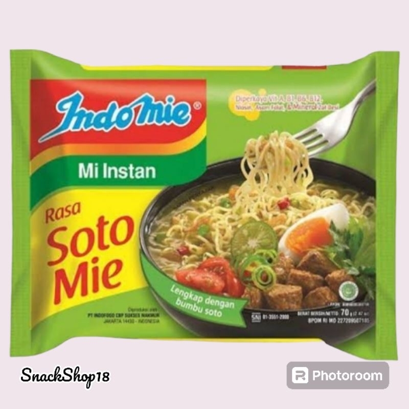 

Indomie Mi Instan paketan isi 3 Bungkus Varian Rasa Soto,Ayam bawang Dan Mi Goreng