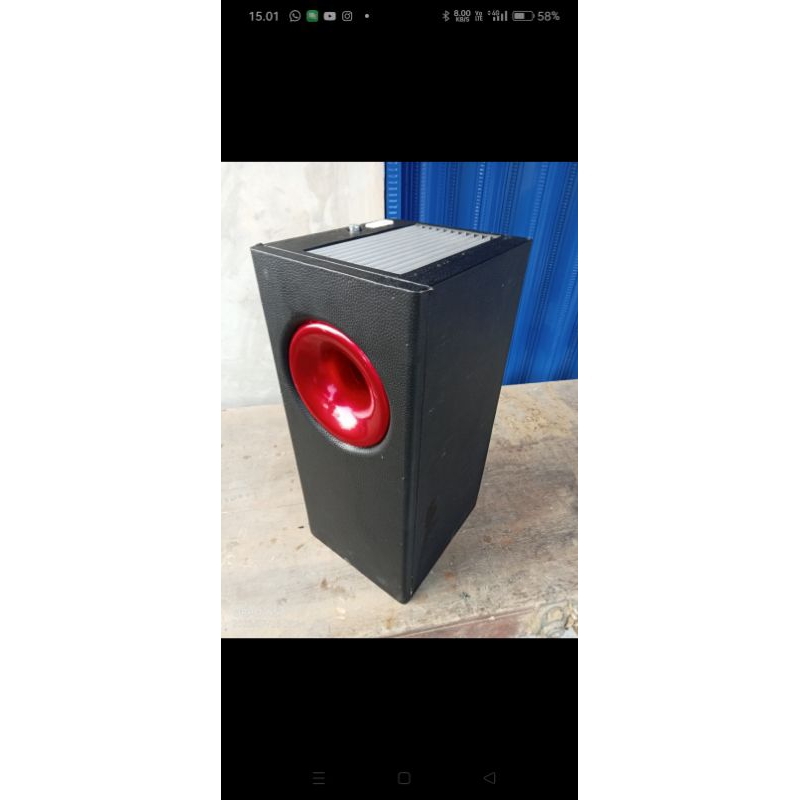 subwoofer bazooka 6inch dobel