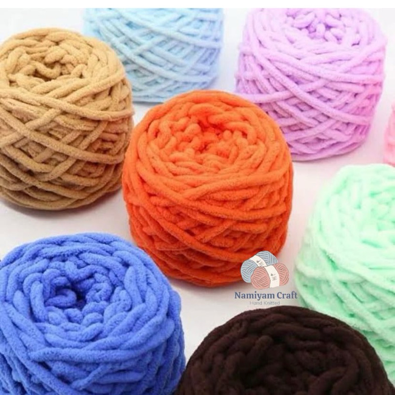 Benang Rajut Chenille | Benang Rajut Handuk | Chunky Yarn