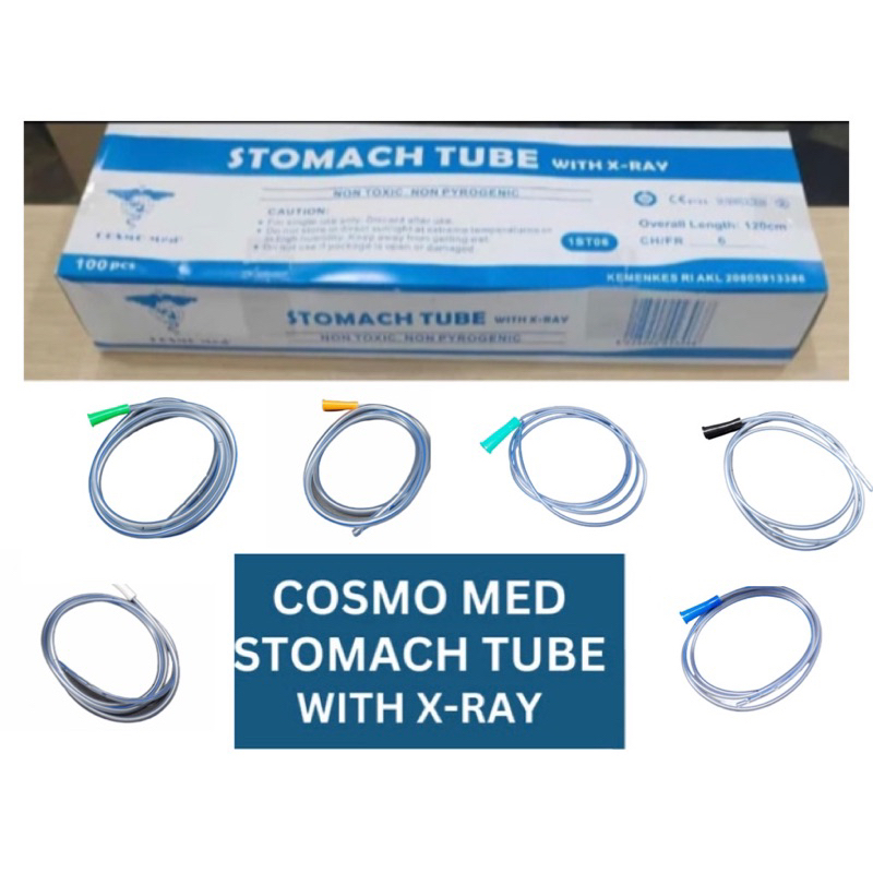 Cosmomed Stomach Tube NGT Selang Sonde 6,8,10,12,14,16 Fr 120cm.