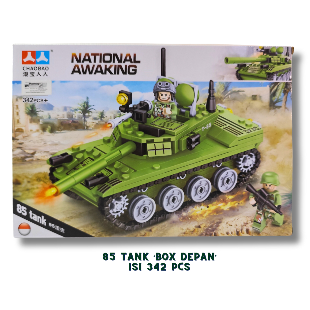 Mainan Edukasi Balok Bricks Tank National Awaking Chaobao