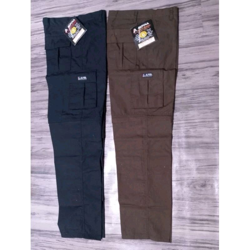 Celana PDL Sekolah Sd-SMP-SMA Hitam Coklat Pramuka Bisa Pendek Celana PDL Coklat ada Resleting