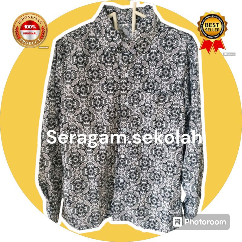 SERAGAM SMA-MA NUSA ABU/ SERAGAM SEKOLAH/ SERAGAM BATIK SMA/ KEMEJA BATIK/ BATIK SEKOLAH MOTIF