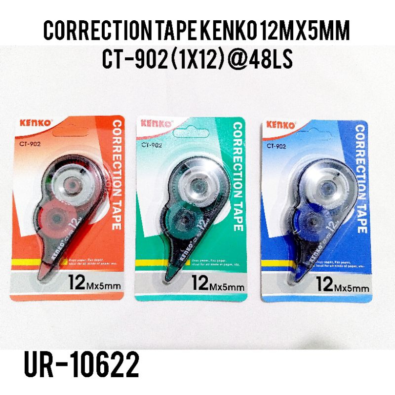 

Corection Tape kenko/Tipex kertas 12MX5MM CT-902