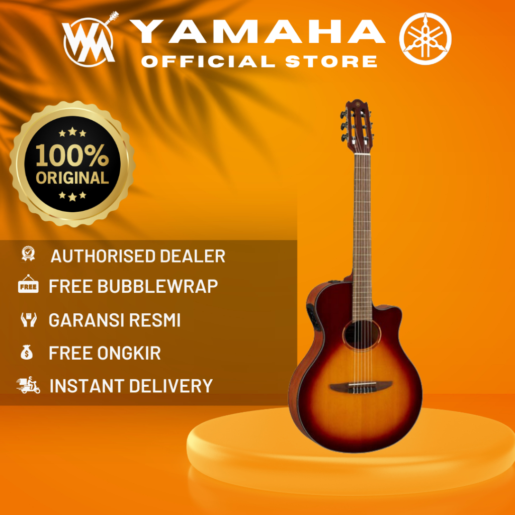 Yamaha NTX1 Gitar Nylon Akustik Elektrik / NTX 1 / NTX-1 - Brown Sunbrust (TBS)