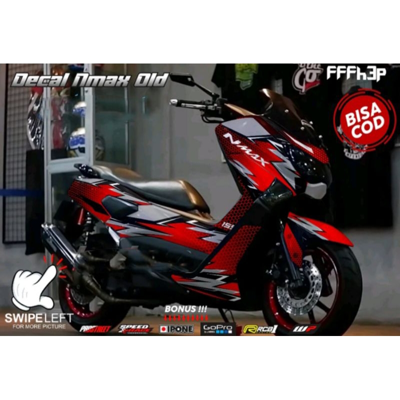 Decal Nmax Old Full Body Grafis Lebah Merah